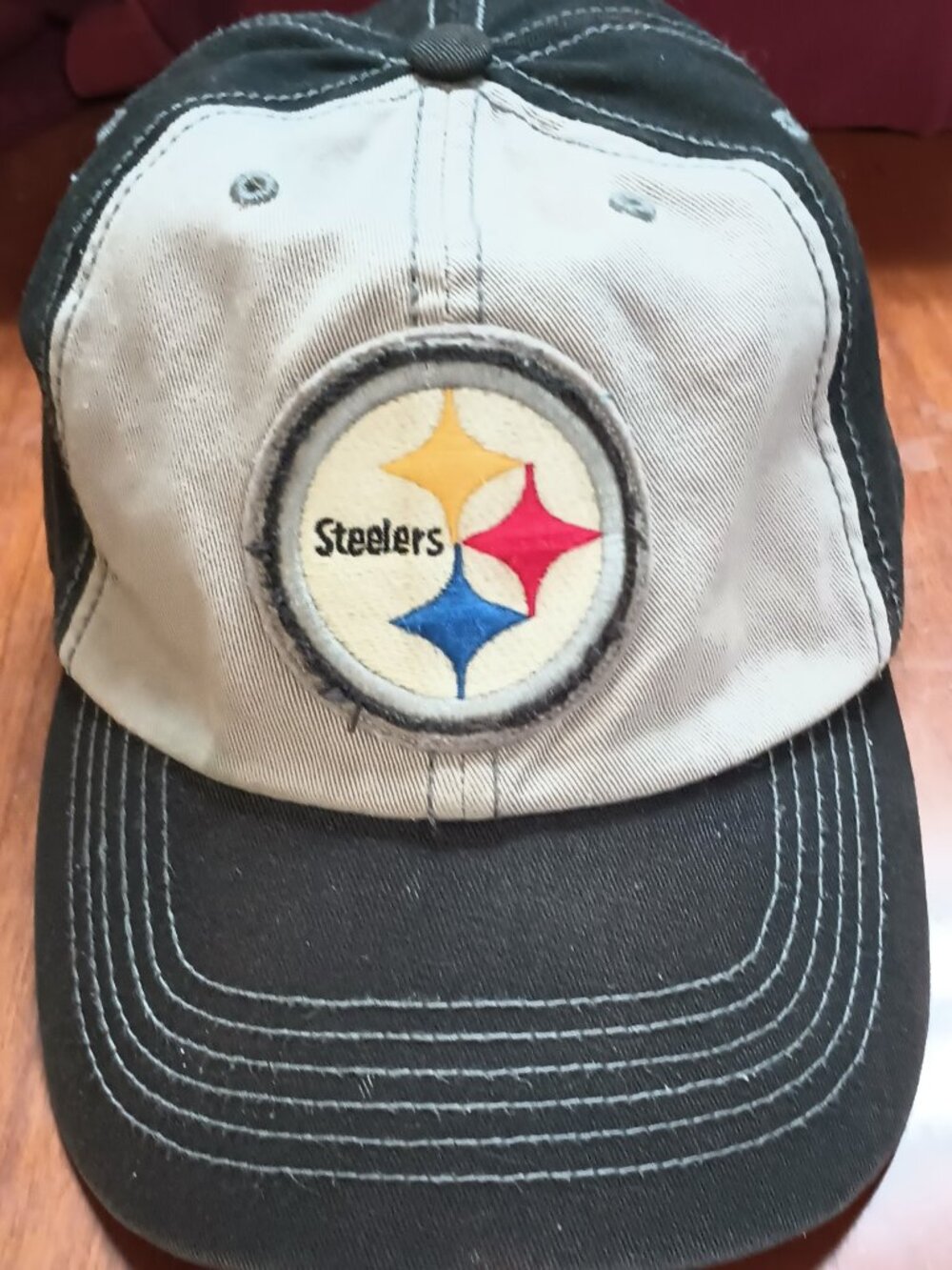 '47 Brand Pittsburgh Steelers Fitted Hat L Black Gray Relaxed Unstructured NFL